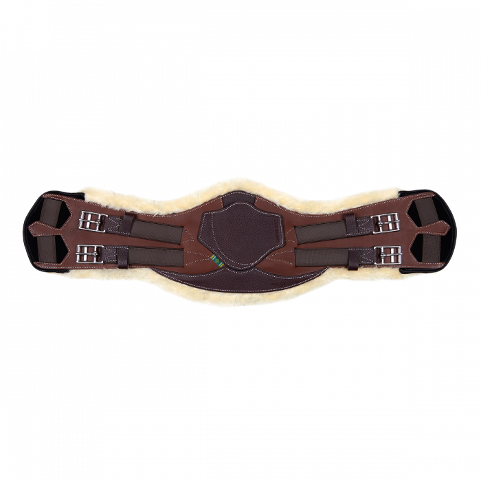 V-Strap girth with artificial sheepskin lining