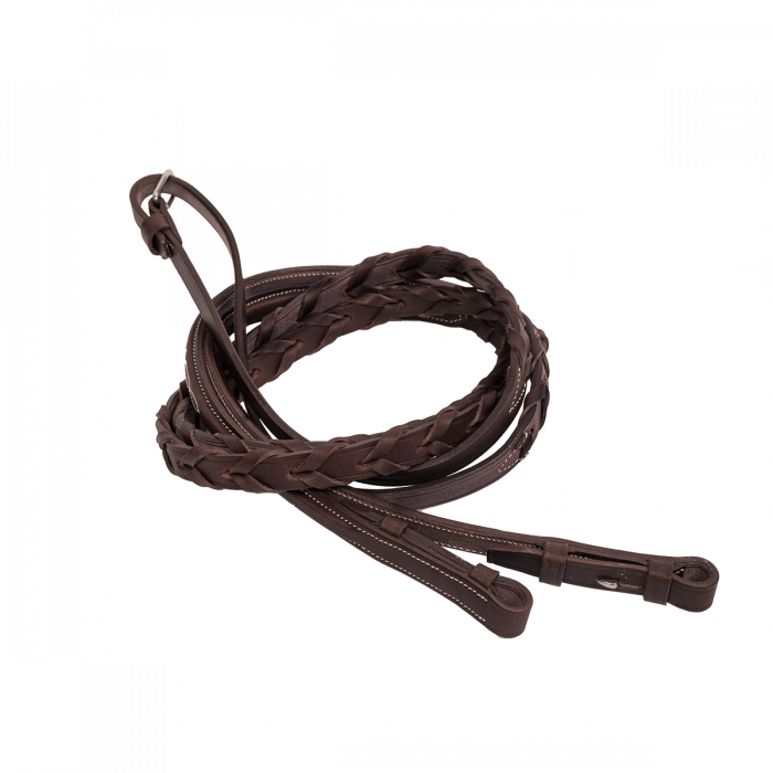 Hunter braided reins
