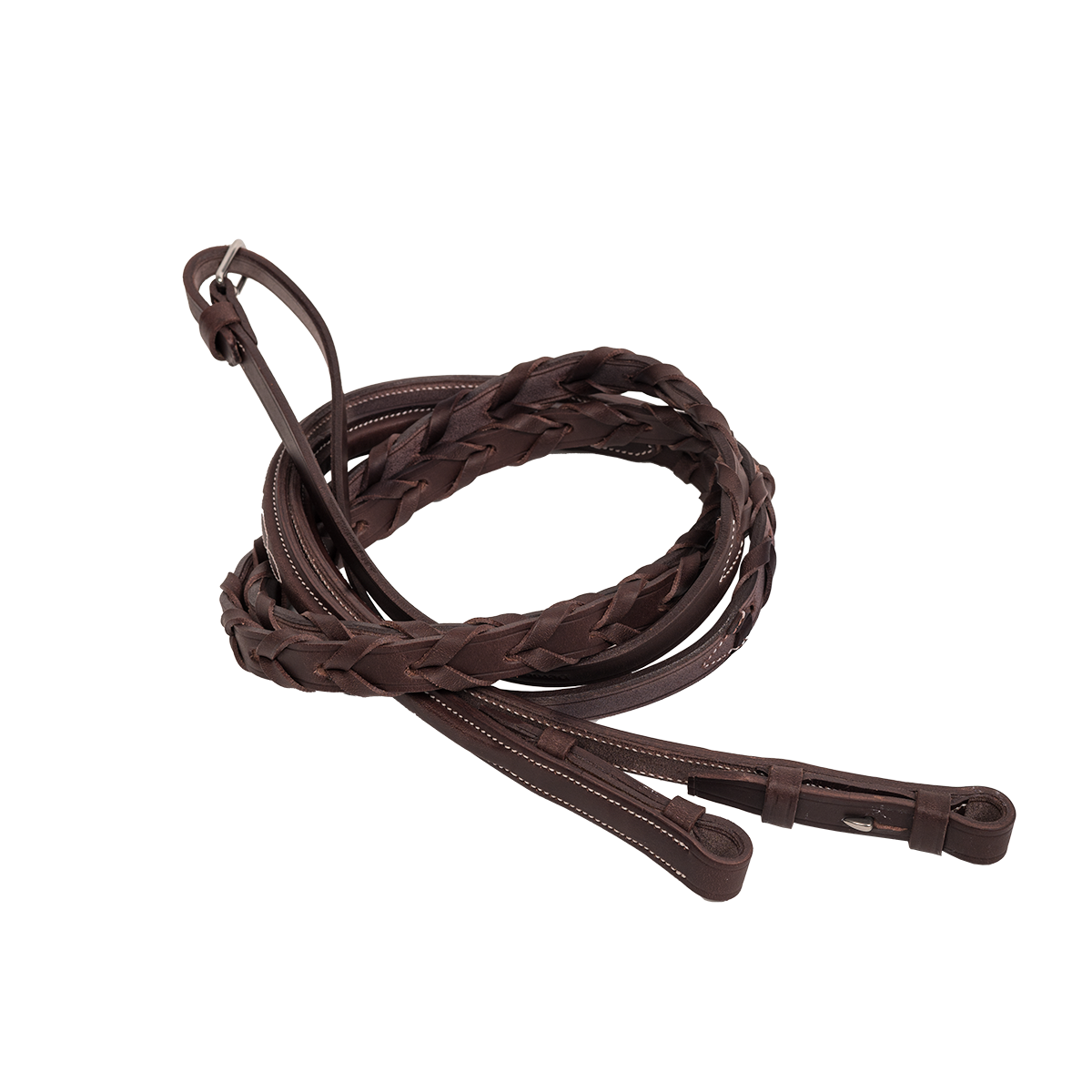 Rênes Pour Cheval En Cuir Et Tissu Avec 9 Arretoirs  Sans Stopper  Dy On 5 8 Noir