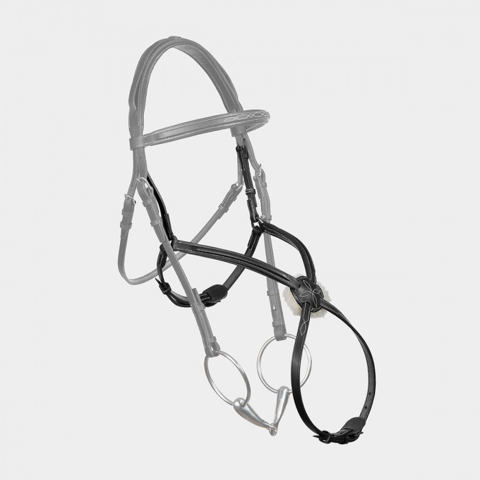 Raised figure 8 noseband