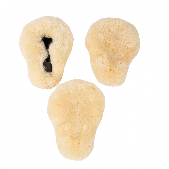 Pièces en mouton synthétique pour collier de chasse 3 points