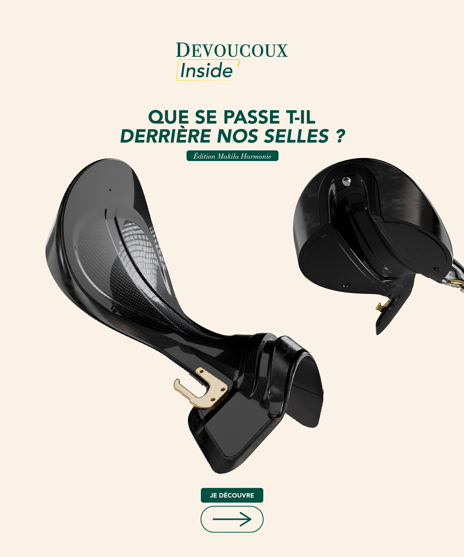 Pommettes Devoucoux Pour Bride, Taille L, Cuir Marron, Occasion